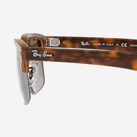 Ray-Ban 4190 Polarized Clubmaster Matte Havana Tortoise Sunglasses - Picture 3 of 9